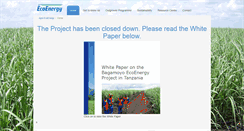 Desktop Screenshot of ecoenergy.co.tz